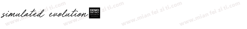simulated evolution字体转换